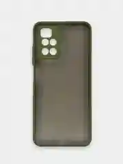 Лесной зеленый чехол Xiaomi Redmi 10, Сяоми Редми 10, пластиковый матовый с цветными кнопками