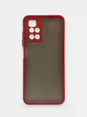 Красный чехол Xiaomi Redmi 10, Сяоми Редми 10, пластиковый матовый с цветными кнопками