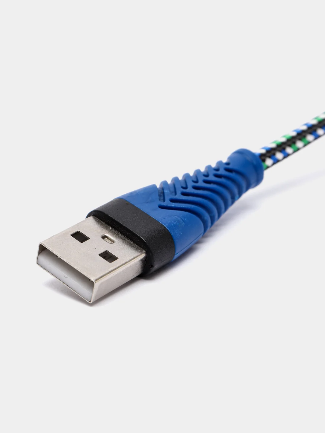 Красный кабель USB Type-C, тканевая оплетка, 1 метр