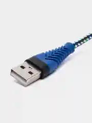 Красный кабель USB Type-C, тканевая оплетка, 1 метр
