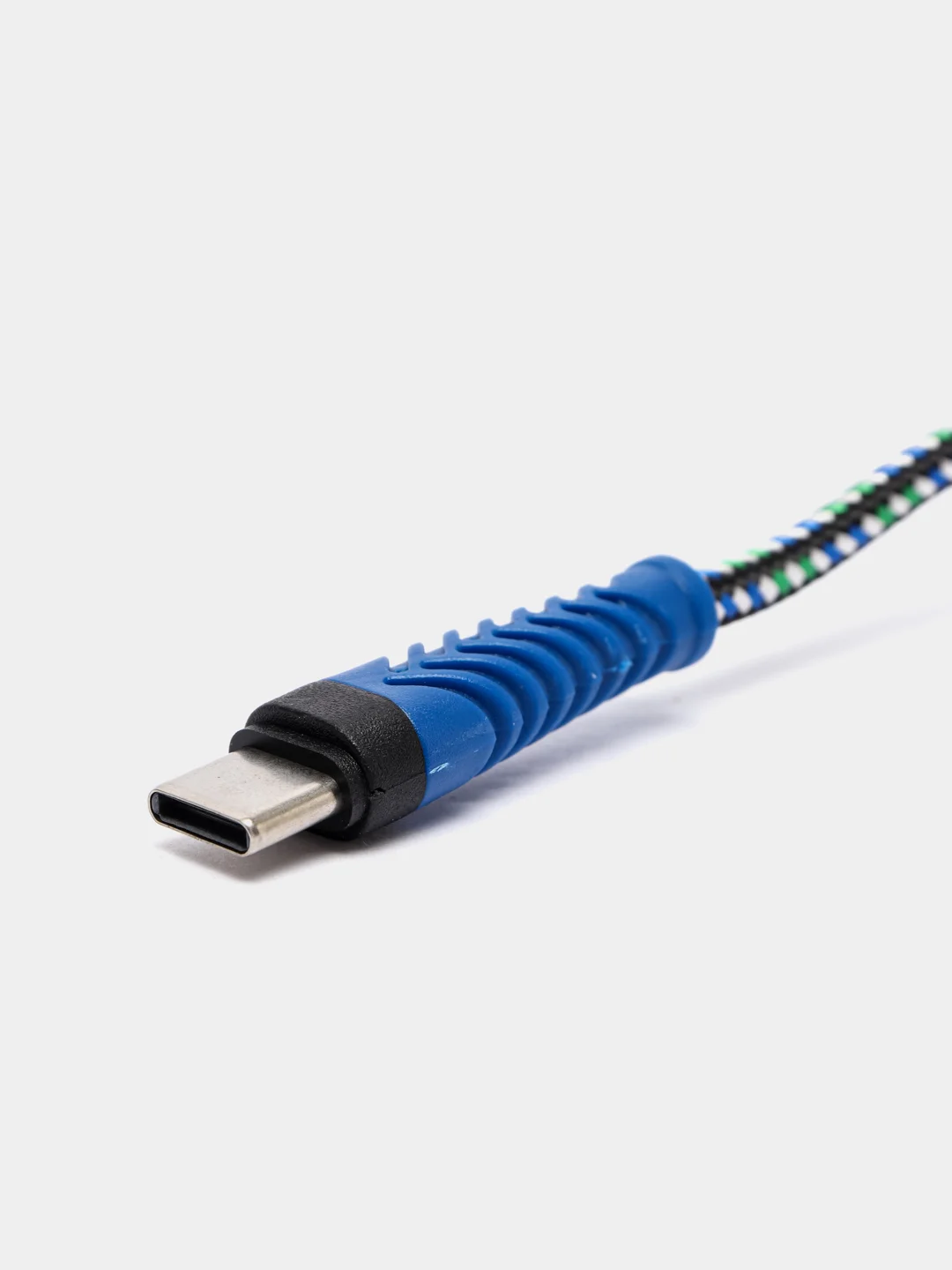 Красный кабель USB Type-C, тканевая оплетка, 1 метр