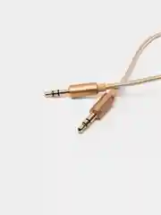 Золотой кабель aux Аудиокабель Borofone BL3 AUX, 3.5 мм, 1 м