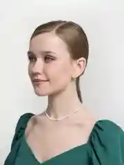 Белый чокер из бисера