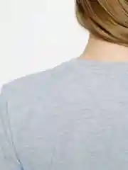 Серый меланж футболка женская 100% хлопок