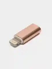 Золотой переходник (адаптер) с Micro USB на Lightning Walker