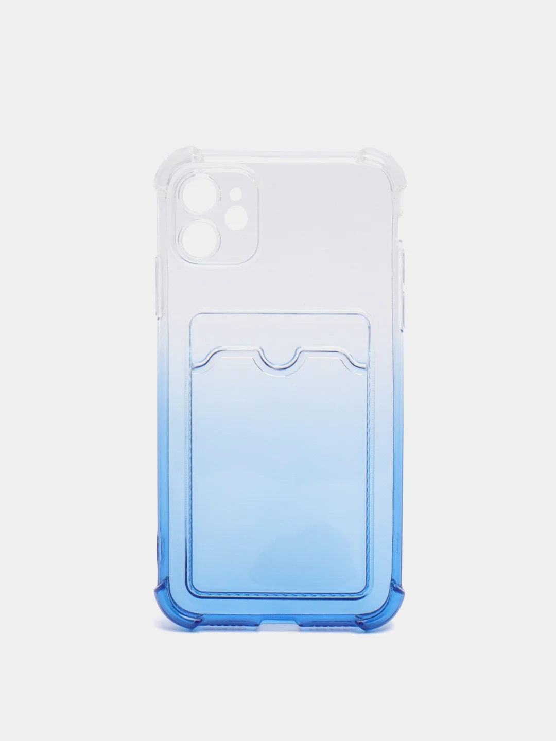 Синий чехол c карманом для карт iPhone 7 8 Plus X XS XR 11 12 13 Pro Max mini айфон про макс