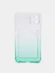 Зеленый чехол c карманом для карт iPhone 7 8 Plus X XS XR 11 12 13 Pro Max mini айфон про макс