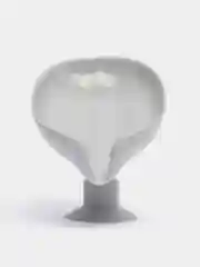 Серый мыльница со сливом на присоске