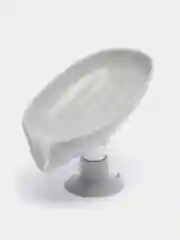 Серый мыльница со сливом на присоске