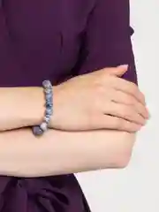 Голубой браслет на руку из камня, женский