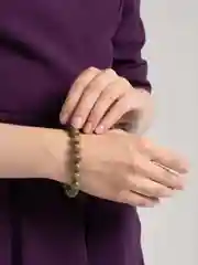 Желтый браслет на руку из камня, женский