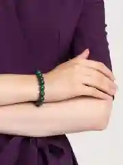 Коричневый браслет на руку из камня, женский