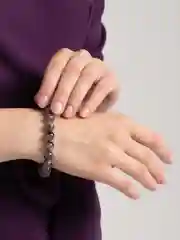 Фиолетовый браслет на руку из камня, женский