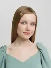 Белый заколка для волос
