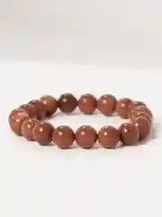 Коричневый браслет на руку из камня, женский