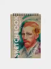 Скетчбук "Van Gogh", древесно-коричневые листы, 40 листов