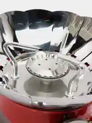 Газовая плитка туристическая, с ветрозащитой