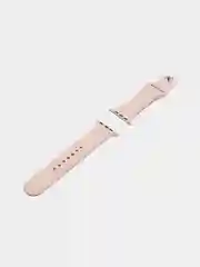 Бежевый бампер с защитным стеклом и ремешком для Apple Watch 38/40/41/42/44/45/49