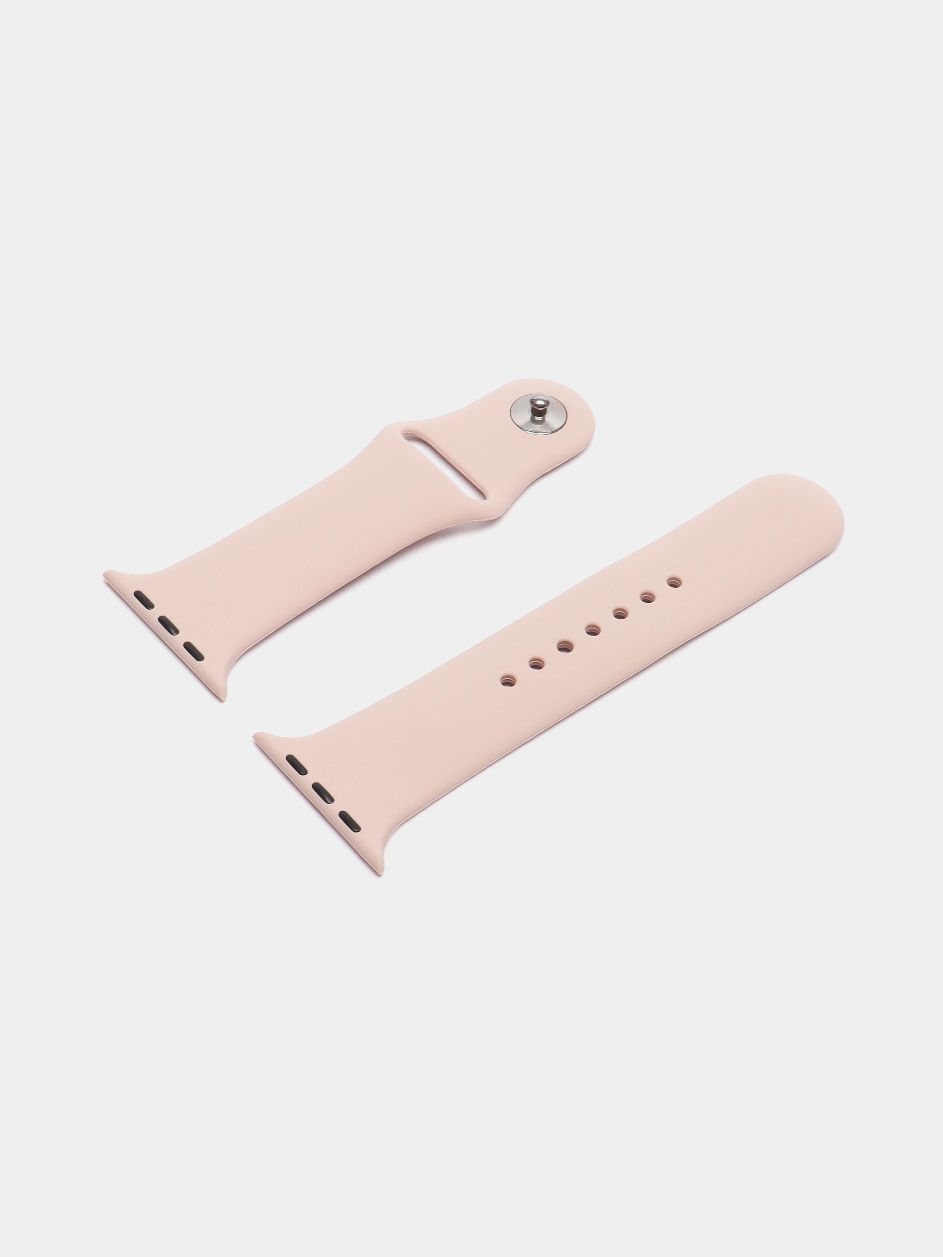 Бежевый бампер с защитным стеклом и ремешком для Apple Watch 38/40/41/42/44/45/49