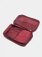 Багровый дорожная косметичка
