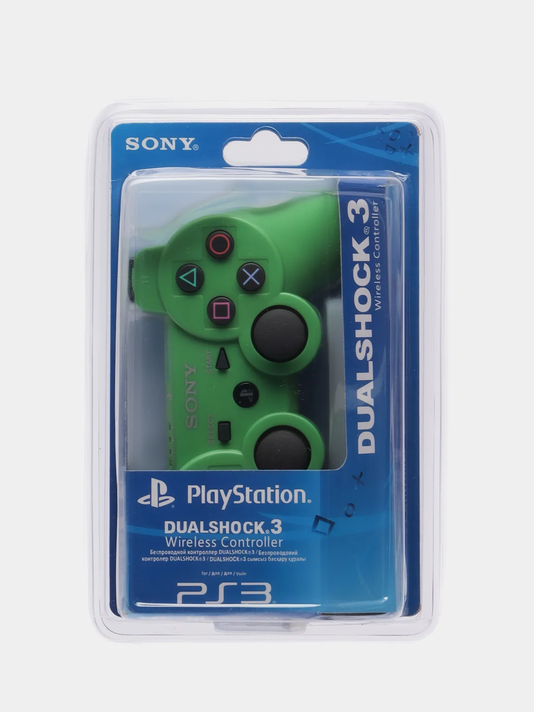 Зеленый беспроводной геймпад для PS3