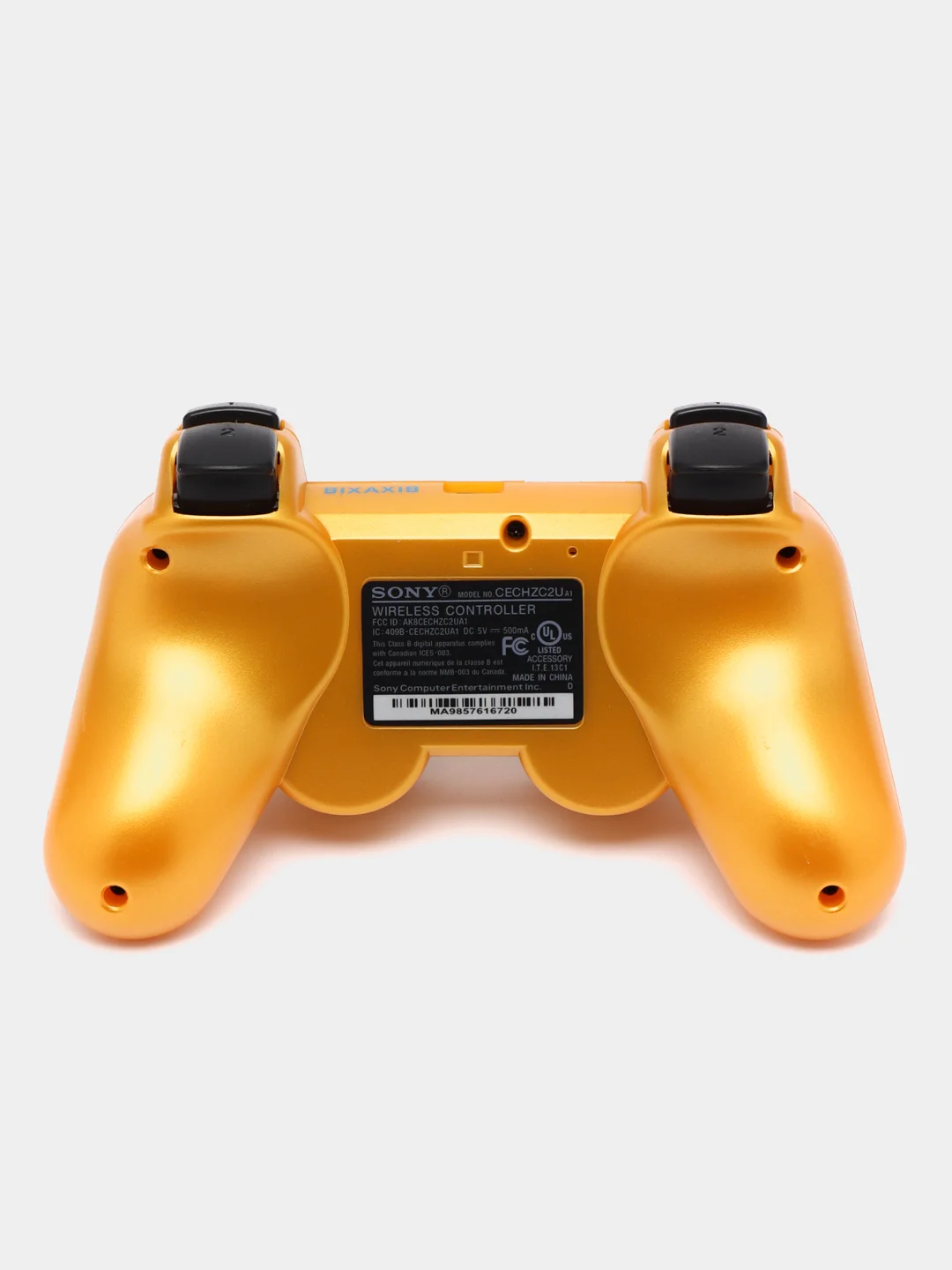 Золотой беспроводной геймпад для PS3