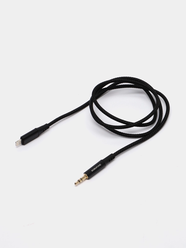 Аудиокабель Borofone BL7, Lightning, 1 м, для iPhone, в тканевой оплётке