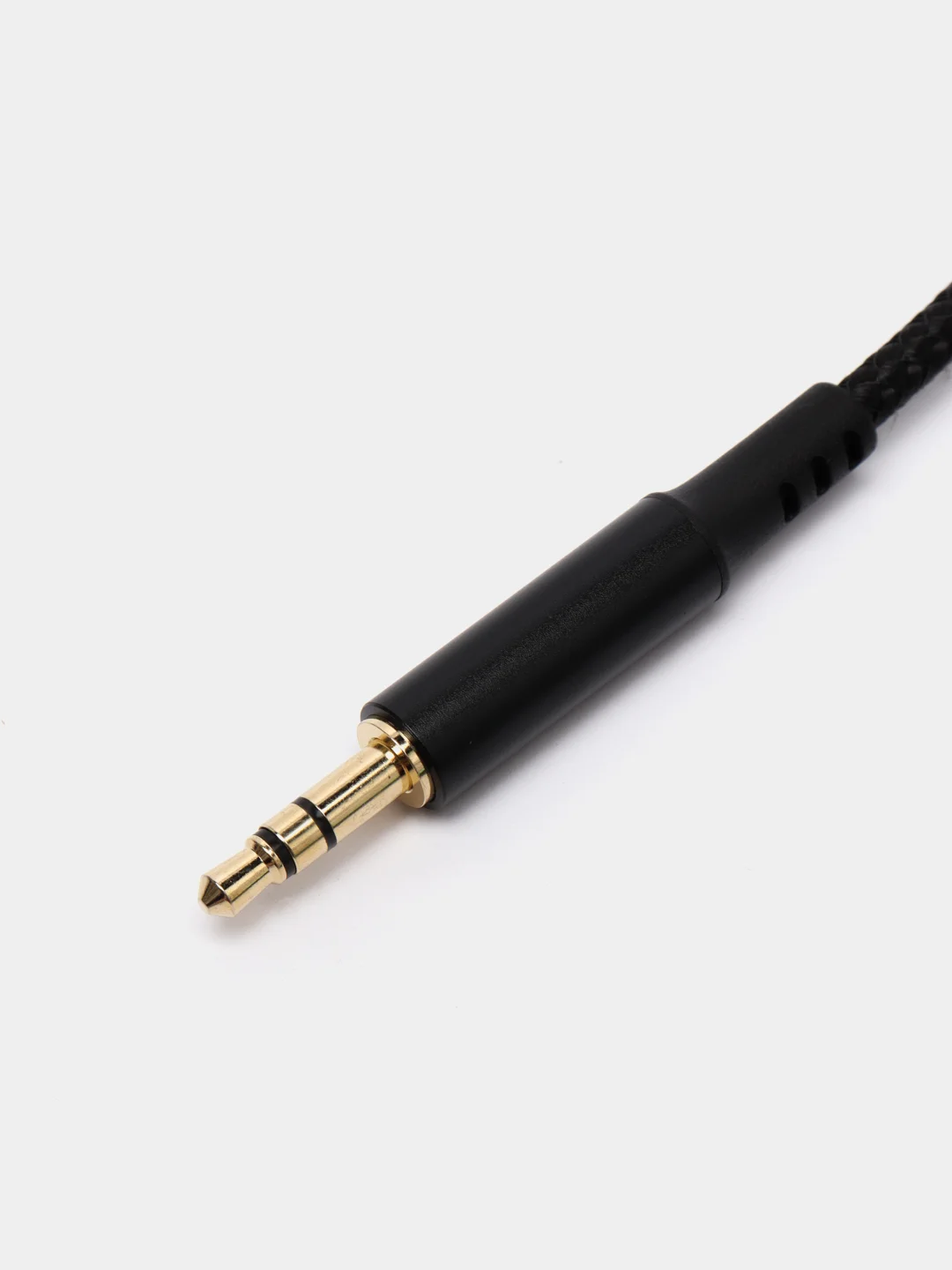 Черный аудиокабель Borofone BL7, Lightning, 1 м, для iPhone, в тканевой оплётке