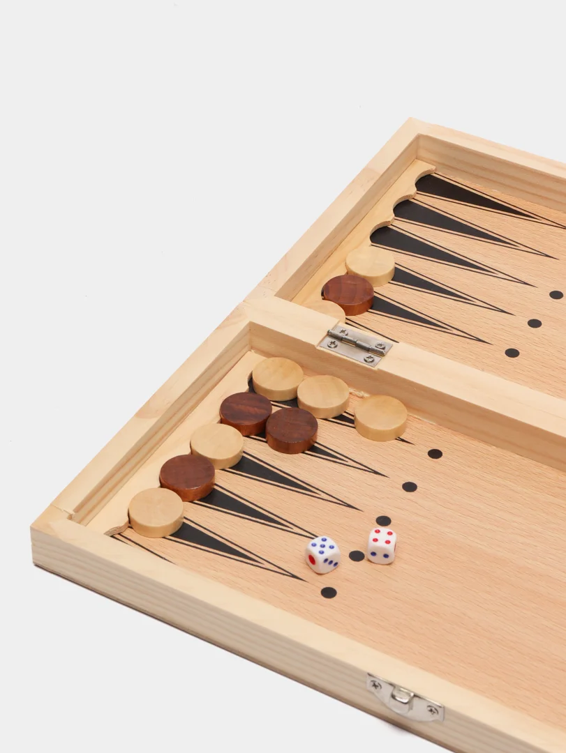 Игровой набор, шашки, шахматы, нарды