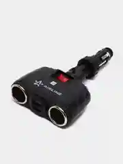 Разветвитель прикуривателя Airline, трансформер, 2 USB