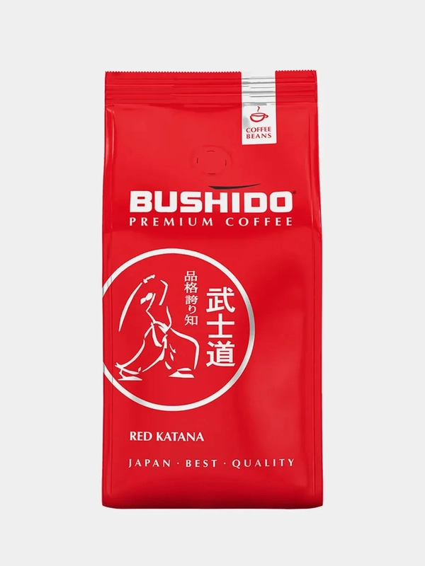 Кофе в зернах BUSHIDO Red Katana полимерная упаковка 1 кг