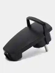 Черный плоская угловая вилка с кольцом и заземлением 250В, 16A STEKKER PPG16-45-202