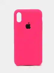 Тёмно-розовый чехол для iPhone 11/ 12/ 13/ 14/ XR/ 8/ 7/ SE/ X/ XS/ Pro/ Max/ Plus, силиконовый
