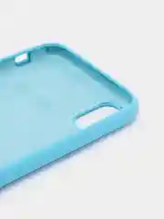 Голубой чехол для iPhone 11/ 12/ 13/ 14/ XR/ 8/ 7/ SE/ X/ XS/ Pro/ Max/ Plus, силиконовый
