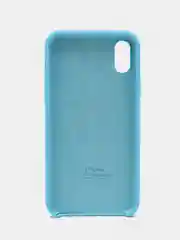 Голубой чехол для iPhone 11/ 12/ 13/ 14/ XR/ 8/ 7/ SE/ X/ XS/ Pro/ Max/ Plus, силиконовый
