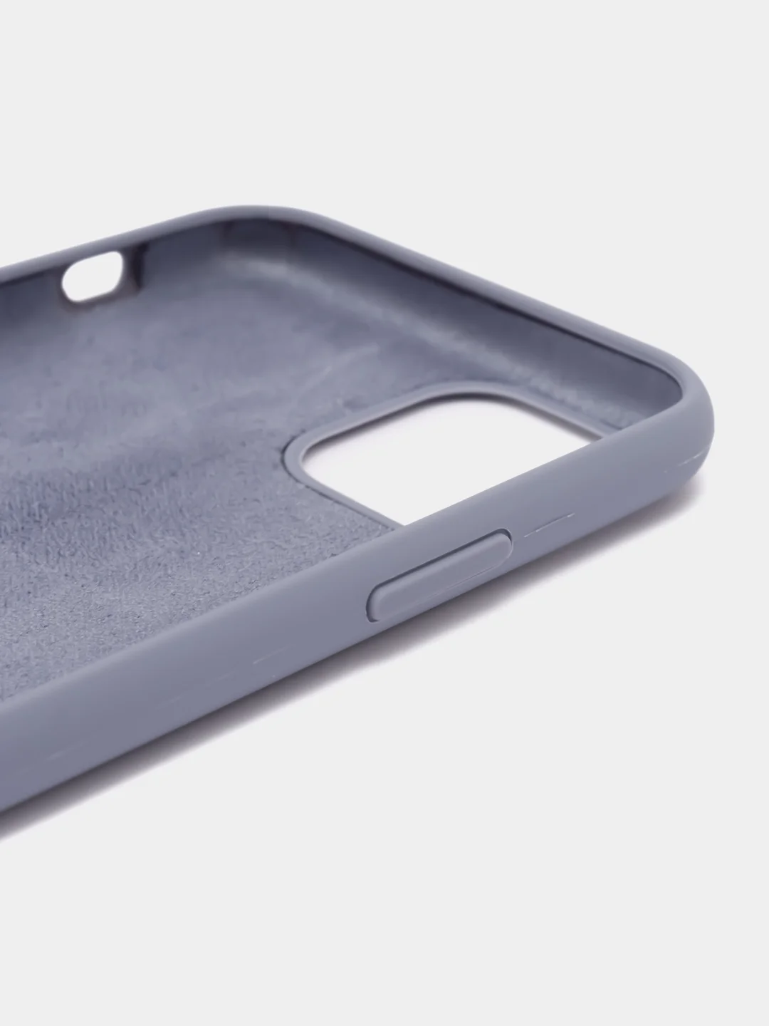 Серый меланж чехол для iPhone 11/ 12/ 13/ 14/ XR/ 8/ 7/ SE/ X/ XS/ Pro/ Max/ Plus, силиконовый