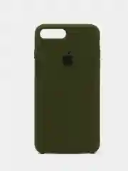 Зелёный хаки чехол для iPhone 11/ 12/ 13/ 14/ XR/ 8/ 7/ SE/ X/ XS/ Pro/ Max/ Plus, силиконовый