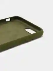 Зелёный хаки чехол для iPhone 11/ 12/ 13/ 14/ XR/ 8/ 7/ SE/ X/ XS/ Pro/ Max/ Plus, силиконовый