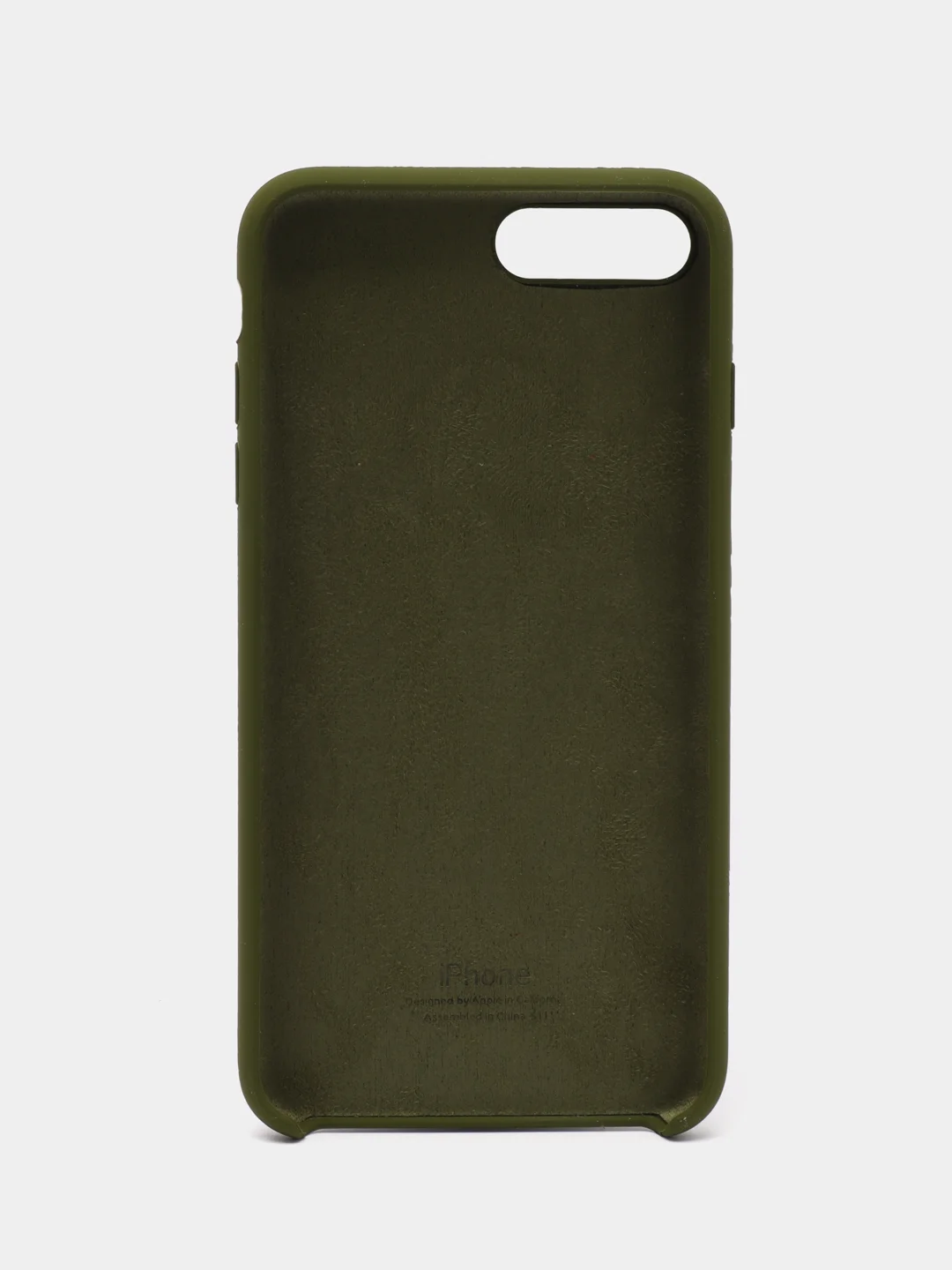 Зелёный хаки чехол для iPhone 11/ 12/ 13/ 14/ XR/ 8/ 7/ SE/ X/ XS/ Pro/ Max/ Plus, силиконовый