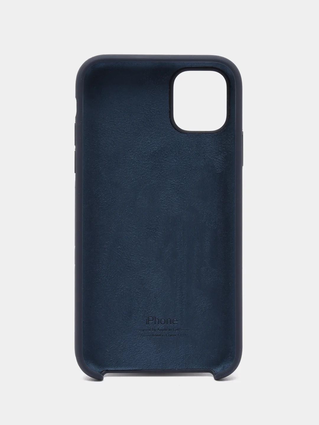 Темно-синий чехол для iPhone 11/ 12/ 13/ 14/ XR/ 8/ 7/ SE/ X/ XS/ Pro/ Max/ Plus, силиконовый