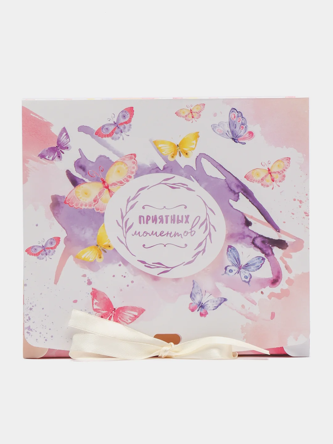 Коробка подарочная "Present for you!", "Самой нежной!", "Приятных моментов!" 20х18х5 см
