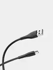 Черный кабель для зарядки и передачи данных Borofone BX37 Wieldy, до 3А, 3 варианта разъёма, 1 м