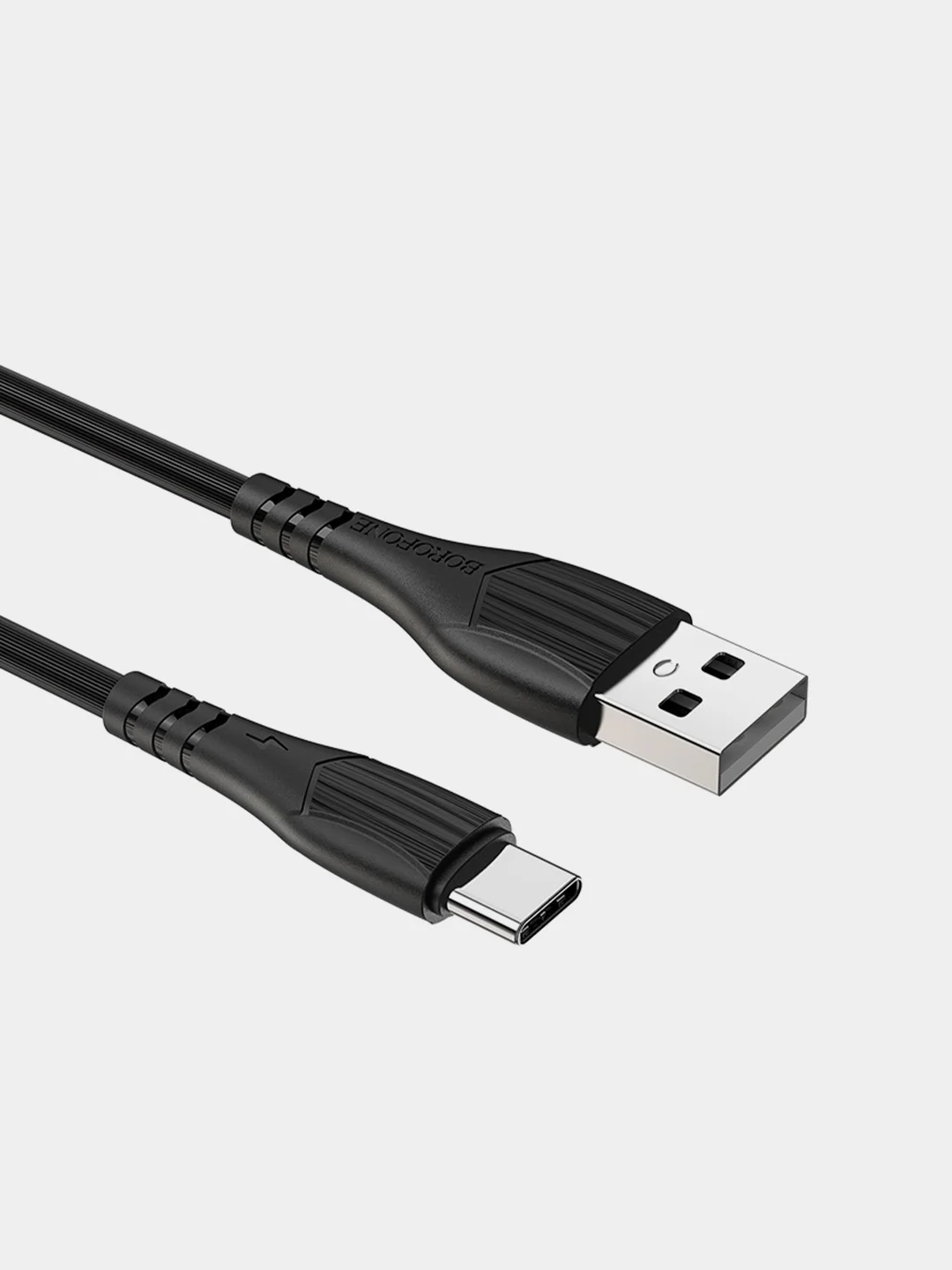 Черный кабель для зарядки и передачи данных Borofone BX37 Wieldy, до 3А, 3 варианта разъёма, 1 м
