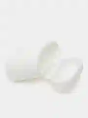Белый чехол для наушников Apple Airpods 1 и 2 силиконовый