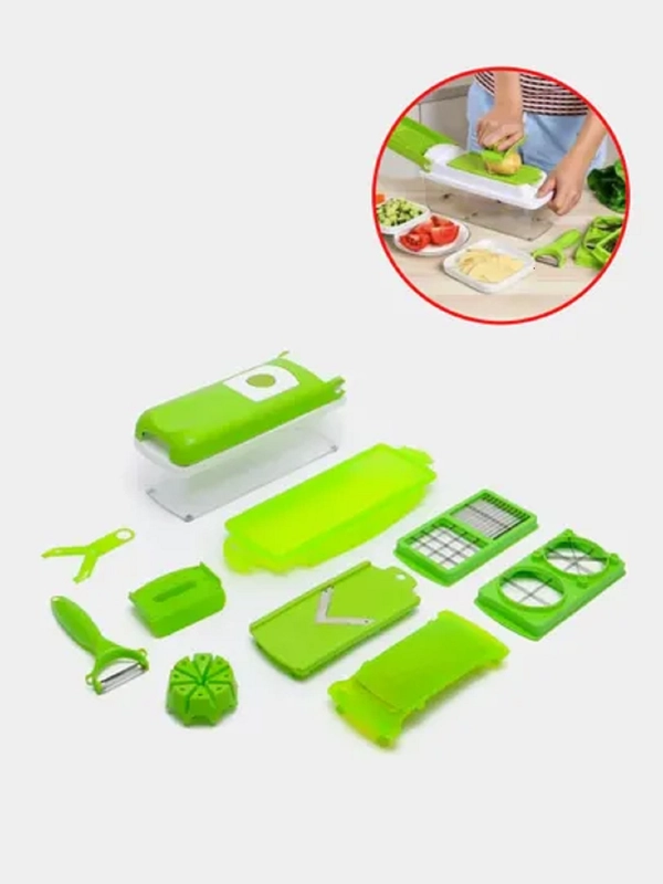 Овощерезка ручная Nicer Dicer Plus для фруктов и овощей
