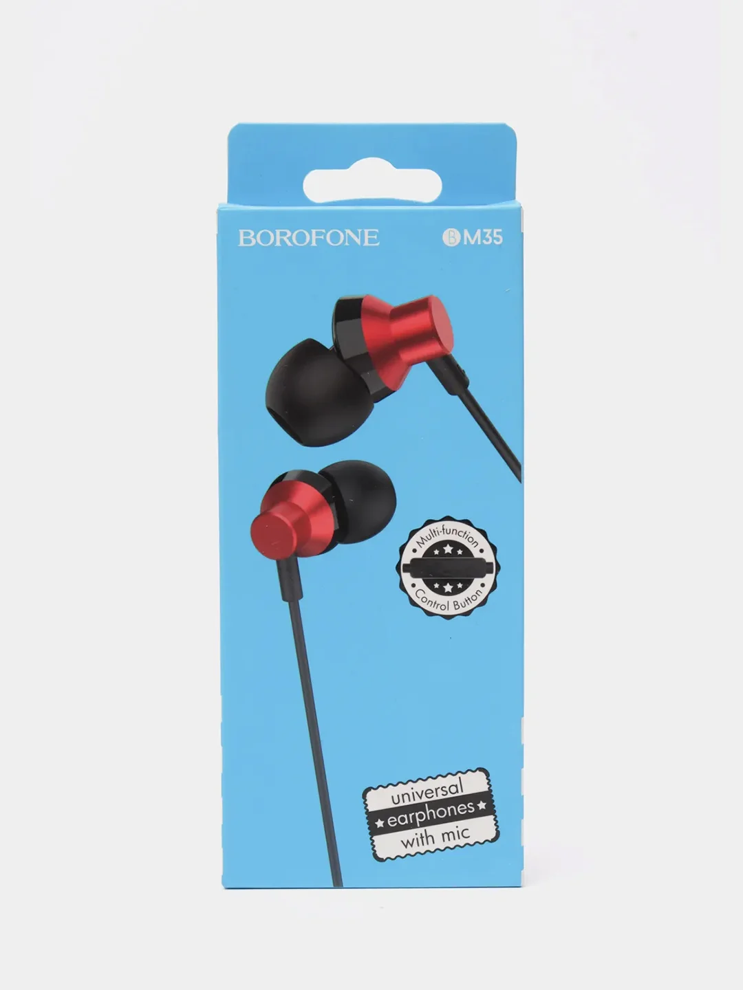 Белый наушники с микрофоном Borofone BM35 3.5mm Jack