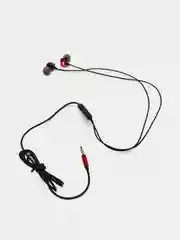 Красный наушники с микрофоном Hoco M51, металлический корпус, 3.5 mm Jack