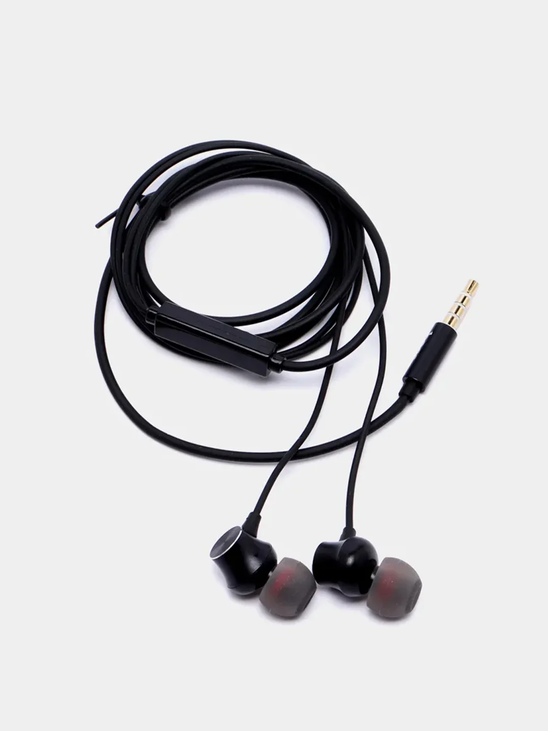 Черный наушники с микрофоном Hoco M51, металлический корпус, 3.5 mm Jack