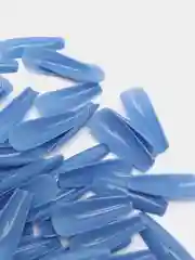 Голубой типсы цветные, в боксе, 100 штук