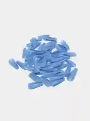 Голубой типсы цветные, в боксе, 100 штук